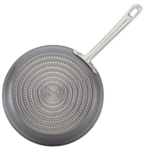 Anolon Accolade Forged Hard Anodized Nonstick Pots & Pans - Induction Cookware Set - 12 Piece - Moonstone Gray