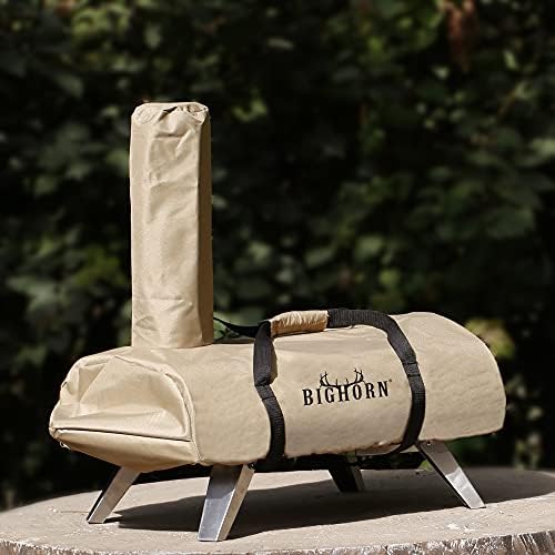 BIG HORN OUTDOORS 12Inch Pizza Oven Cover, Heavy Duty Waterproof and Weather Resistant Oxford Fabric Covers