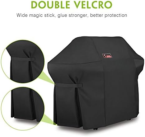 7108 Premium Grill Cover for Weber Summit 400-Series Gas Grills (Compared to The Weber 7108 Grill Cover) Including Grill Brush and Tongs