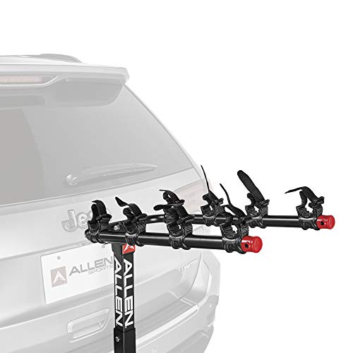 Allen Sports Deluxe Locking Quick Release 4-Bike Carrier for 2 Inch Hitch, Model 542QR, Black