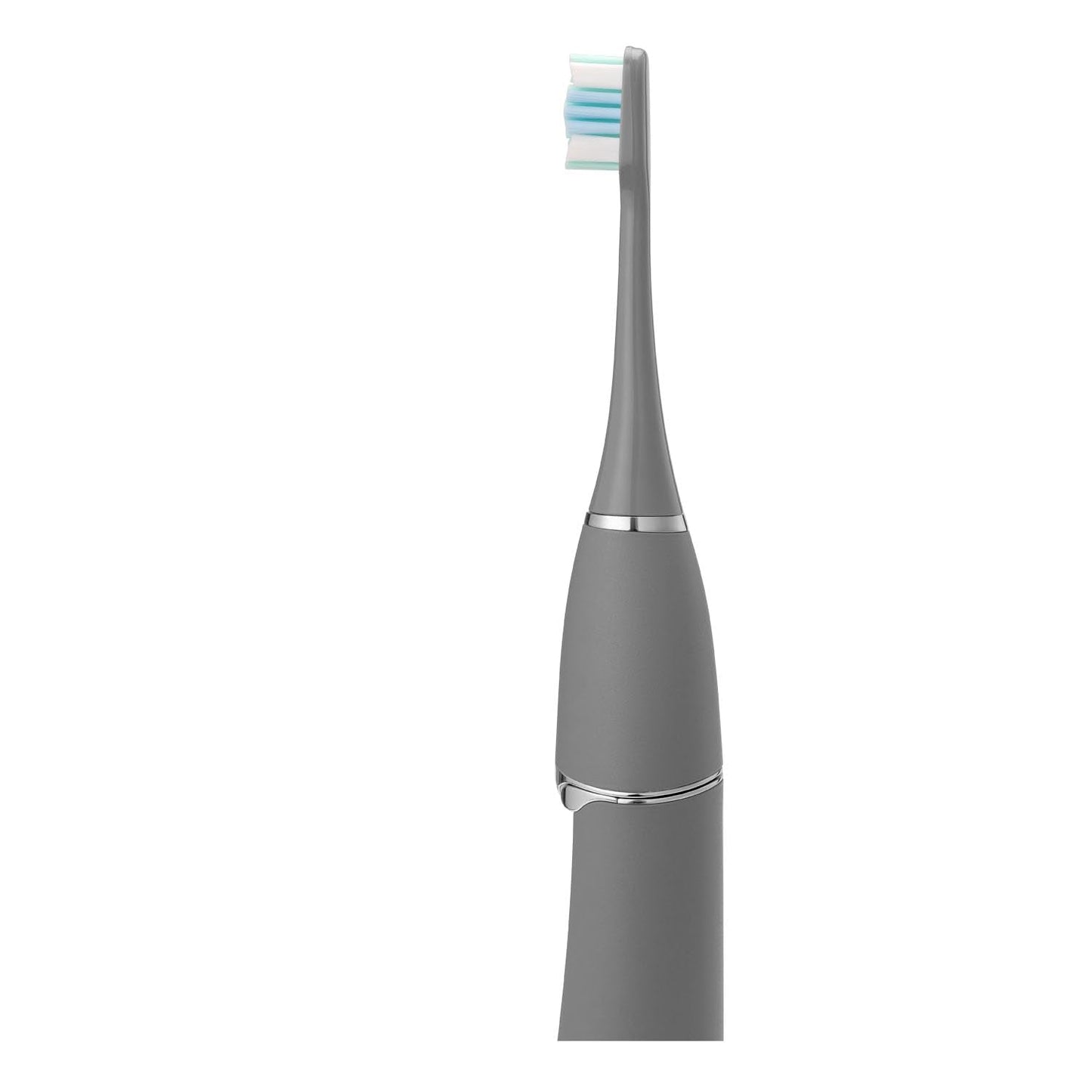 AIDBYIOT Folding Electric Toothbrush Grey Sonic Electric Toothbrush Self Cleaning Travel Toothbrush Rechargeable Portable.4 Brush Heads.