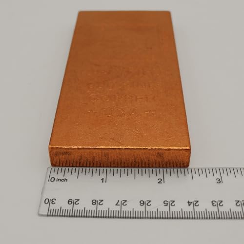 1 Kilo Copper Bar (Flat Style) .999 Pure Bullion with Periodic Table Element Design (1 kg) by Mint State Gold