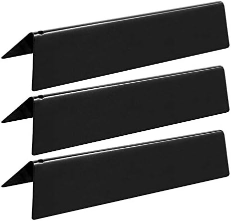 Unicook 7635 15.3 Inch Flavorizer Bars for Weber Spirit I & II 200 Series, Spirit E/S 210 and 220 Grills, Porcelain Grill Heat Plate Replacement Parts for Weber GS4 Grill Parts, Burner Covers 3 Pack