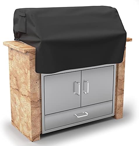 SHINESTAR 32'' Built-in Grill Cover for DCS, Jenn-Air, Bull, Napoleon, Coyote, and Weber, Waterproof & Windproof Island Grill Top Cover, 33'' W x 26.5'' D x 24'' H
