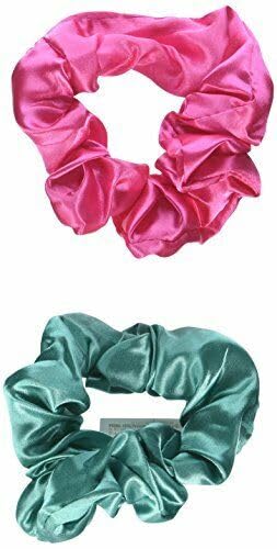 amscan Scrunchies Hair Tie, Pink/Green, 5.6" x 4", 1 Set