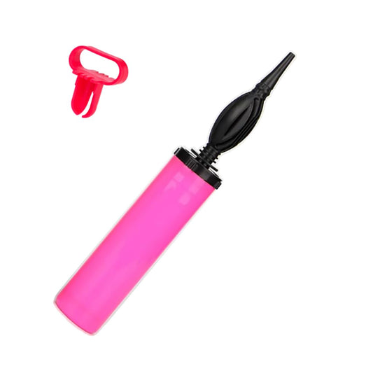 Apintop Balloon Pump with Dual Action Hand Blower, Air Pump Balloon Handheld (Pink)