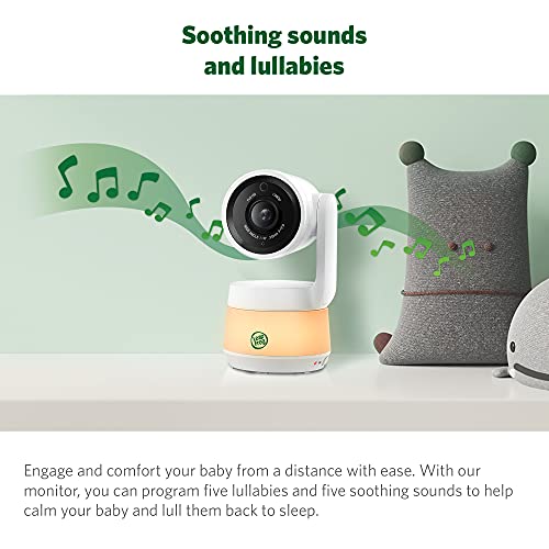 LeapFrog LF930HD Baby Monitor, 7” 720p HD Display,Video Baby Monitor with Camera and Audio, 1080p Smart Remote Access,360° Pan & Tilt,Color Night Light &Vision, Two-Way Intercom