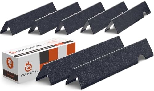 QuliMetal 17" Flavorizer Bars for Weber Genesis II E-410/E-415/E-435, Grill Parts for Weber Genesis II LX E-440 Series Gas Grills, Porcelain Steel Grill Replacement Parts for Weber GS4 66033 66796