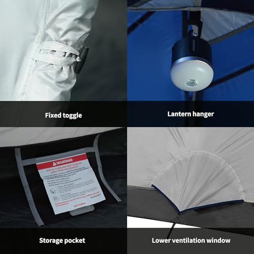 IDOOGEN Tents for Camping 2/4/6 Person Camping Dome Tent, Easy to Set Up, Lightweight Camping Tent, Portable Camping Tent for Outdoor and Backpacking Sundome Tent