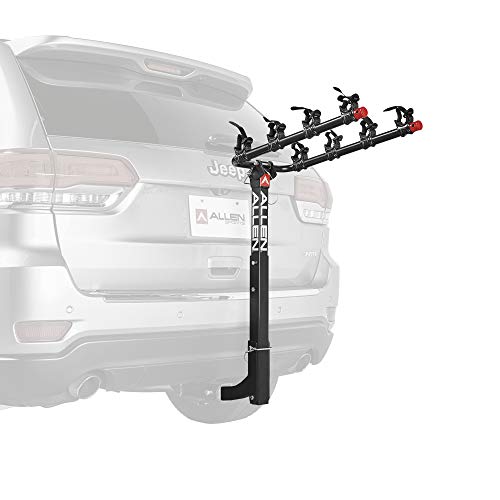 Allen Sports Deluxe Locking Quick Release 4-Bike Carrier for 2 Inch Hitch, Model 542QR, Black