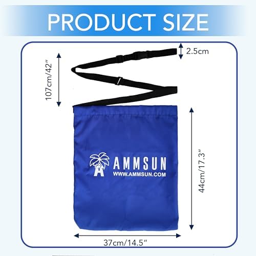 AMMSUN Beach Umbrella Sand Bag Umbrellas Anchor Weight Bags Anchor for Heavy Duty High Wind Resistant Beach Shade Tent Outdoor Canopies Windproof Portable Safe Stand Holder Universal Fit