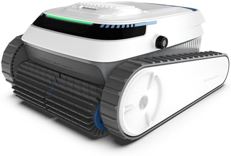 Pool Vacuum for Inground Pools, 45,000Pa Power, Smart Navigation, Cordless Robotic Pool Cleaner for Pool Floor, Wall & Waterline, 120min Runtime, Suitable for Inground and Above Ground Pools