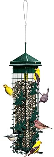 Squirrel Solution200 Squirrel-proof Bird Feeder w/6 Feeding Ports, 3.4-pound Seed Capacity, Free Seed Funnel and Wagner's 62004 Eastern Regional Wild Bird Food, 20-Pound Bag