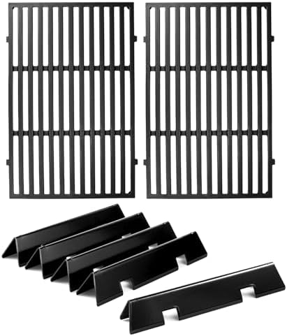 Spirit E-310 Grill Replacement Parts 7636 Flavorizer Bars 7638 Grill Grates for Weber Spirit I and Spirit II Grill Parts E-310 E-330 GS4 SP-310 S-310 300 Series Parts II E310 Grill Parts Flavor Bars