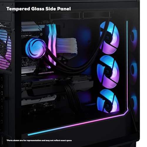 iBUYPOWER Slate MESH Gaming PC Desktop Computer Intel Core i7 14700F CPU, NVIDIA GeForce RTX 5070 12GB GPU, 32GB DDR5 RGB 5200MHz RAM, 1TB NVMe SSD, Windows 11 Home, Keyboard and Mouse - SMI7N5701