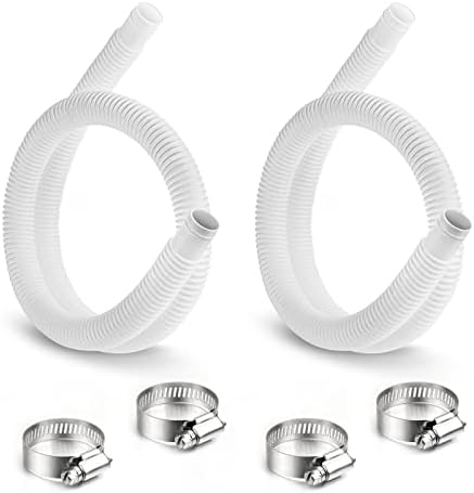 1.25" Pool Hose Replacement for Intex Filter Pump - 59" Long Pool Hose for Above Ground Pools, 1 1/4 Inch Pool Connector Hoses Compatible with Intex Pump 607 637(2 Pack)