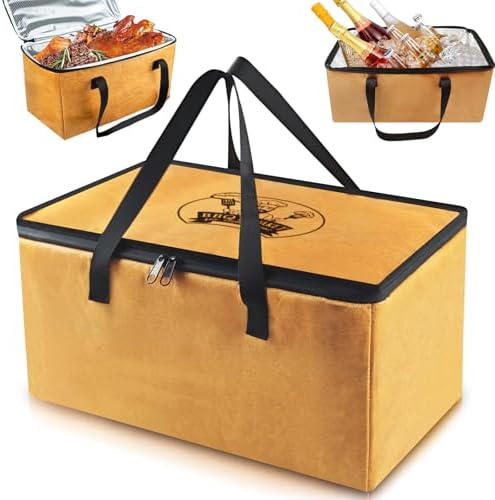 BBQ Blanket for Resting Meat Smoked, Brisket Resting Blanket BBQ Steaks Meat Resting Bag for Food Delivery for Meat Warmer Roast Cooler（19inch）