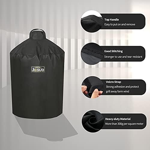 Cover for Large Big Green Egg, Grill Accessories for Large Big Green Egg, Heavy Duty Waterproof Grill Cover