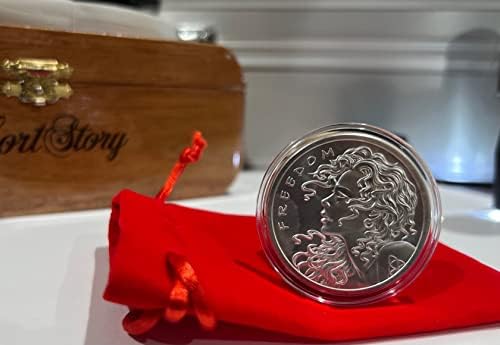 1 oz Freedom Girl Silver Shield Silver + Free Capsule + Gift Pouch
