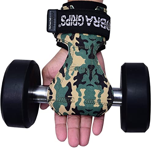 Cobra Grips PRO Weight Lifting Gloves Heavy Duty Straps Alternative Power Lifting Hooks Best for Deadlifts Adjustable Neoprene Padded Wrist Support Bodybuilding (PRO DitGreen)