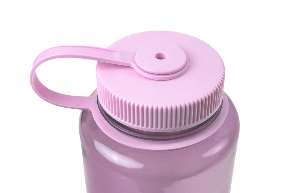Nalgene Sustain Tritan BPA-Free Water Bottle Made with Material Derived from 50% Plastic Waste, 32 OZ, Wide Mouth, Cherry Blossom