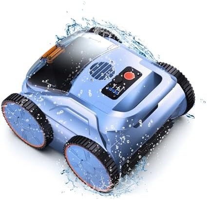 (2025 New) Robotic Pool Vacuum, Robotic Pool Cleaner for Inground Pools, Pool Robot with Smart Navigation, Floor/Wall/Waterline Cleaning, 180 Mins Runtime for Pool Up to 2100 Sq.ft