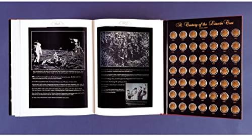 American Coin Treasures Lincoln Penny Anthology Coffee Table Book and Coin Set| 1909 to 1999 Wheat and Memorial Cents | Certificate of Authenticity | Collectible Coins 20th Century |