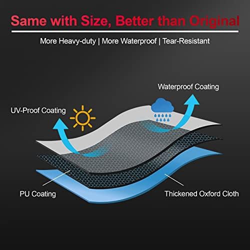 Comnova Grill Cover for Traeger Flatrock - Premium Flat Top Griddle Cover for Traeger Waterproof & Heavy Duty, 600D Gas BBQ Cover Accessory for Treager Flatrock Flat Top Grills (BAC751)