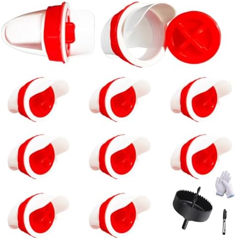 10 PCS Chicken Feeder Port DIY Automatic Chicken Feeder, Poultry Feeder, No Waste, Rat-Proof, Waterproof