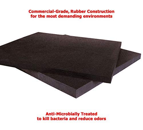 American Floor Mats Ultimate Stand-Alone Gym Mats 10% Blue-Grey 4' x 6' - 1/4" Thick