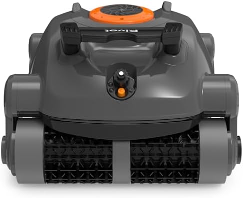 Pivot Cordless Robotic Cleaner,Wall Climbing,Extended Battery Life,Self-Parking,Automatic Pool Vacuum for Inground Pools up to 1,100 Sq.ft,Gray