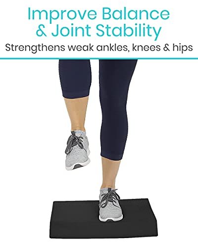 Vive Balance Pad - Foam Board Yoga Mat Block for Physical Therapy, Stability, Workout, Knee and Ankle Exercise - Equipment for Strength Training, Rehab - Large Floor Pad for Adults, Kids