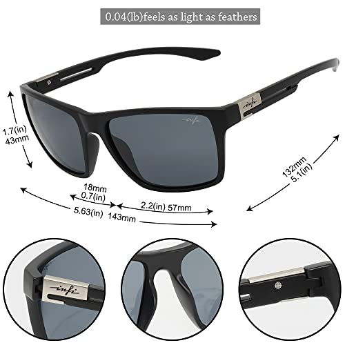 INFI Fishing Polarized Sunglasses for Men Driving Running Golf Sports Glasses Square UV Protection Designer Style Unisex