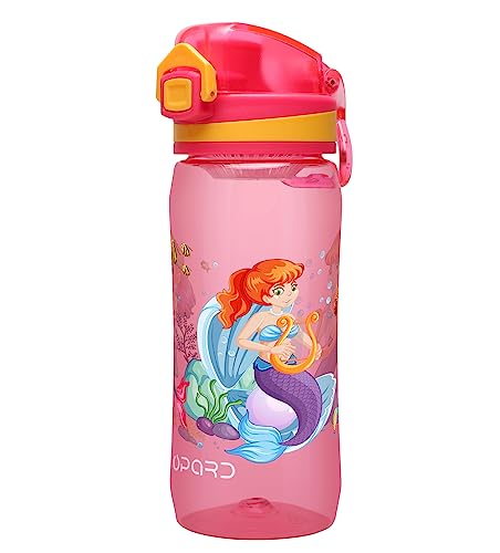 Opard Peak Water Bottle 20 Oz BPA Free Tritan Plastic Leak Proof Flip Top for School Kids Sports Gym Yoga Camping (Aqua)