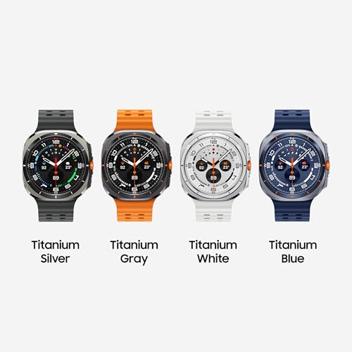Samsung Galaxy Watch Ultra (2025) 47mm LTE Smartwatch, Titanium Casing, Advanced Sleep Coaching, Running Coach, Energy Score, Heart Rate Tracking, GPS, Titanium Silver [US Version, 2 Yr Warranty]