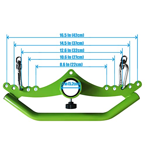 Home Gym Fitness Spreader Bar, Multi-Grip Wide Lat Pull Down Bar, Neutral Grip Handle, Lat Pulldown Attachments Long Bar for Cable Pulley System Machine, T-bar Row Landmine Attachment (SP-05)