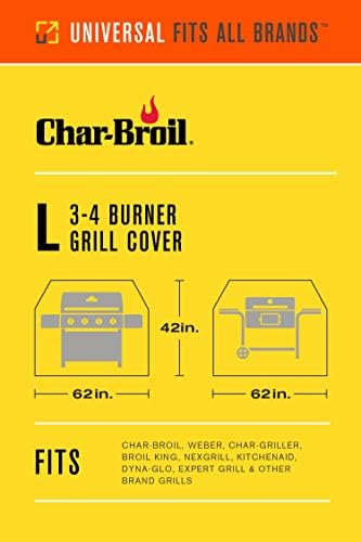 Char-Broil 1299835W04 3-4 Burner Large Performance Grill Cover, Forrest Green