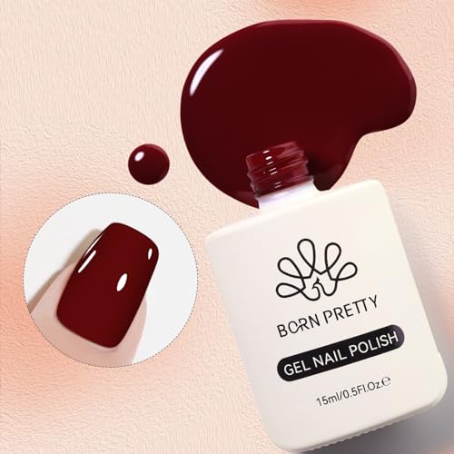 Born Pretty Dark Green Gel Nail Polish Forest Green Color Gel Polish Nail Art Design Manicure Salon DIY Home 15ml