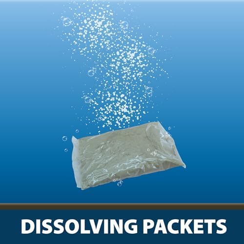 Airmax PondClear Packets, Beneficial Bacteria & Enzyme Clarifier Treatment with Ecoboost PRx, Clear & Clean Pond & Lake Water, Safe for Fish, 12-Count