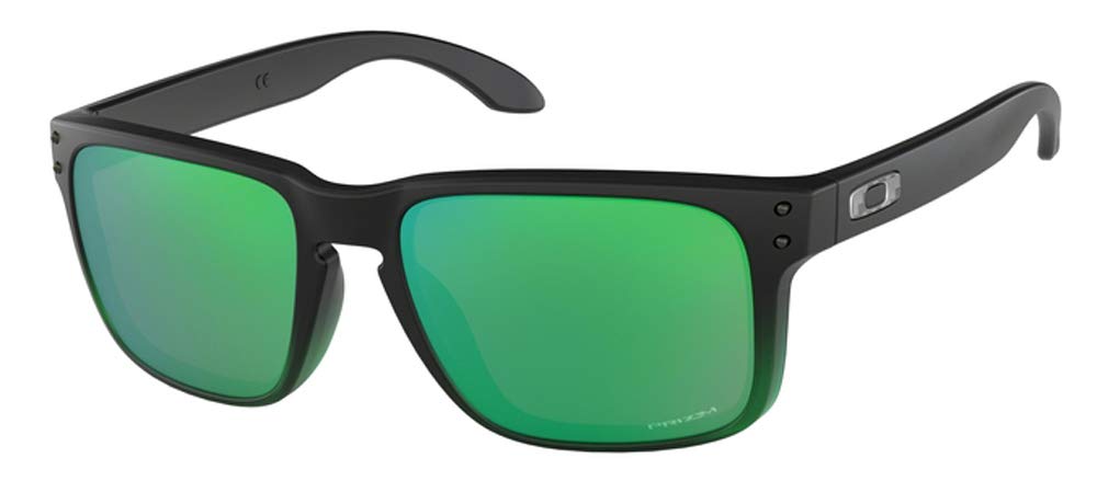Oakley Holbrook OO9102 9102E4 57M Jade Fade/Prizm Jade Square Sunglasses For Men + BUNDLE Accessory Leash Kit + BUNDLE with Designer iWear Eyewear Kit