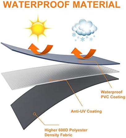 Utheer 60 Inch Grill Cover for Nexgrill 720-0830H 720-0888S 720-0888N 3, 4, 5 Burners Gas Grills, Dyna Glo DGF493PNP-D, for Weber Brinkmann CharBroil Jenn Air and more, Heavy Duty Waterproof