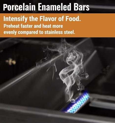 7635 15.3" Flavorizer Bars for Weber Spirit Grill Parts, Grill Replacement Parts for Weber Spirit I & II 200 Series, Spirit E210 S210 E220 S220 Gas Grill with Front Control Knobs, Porcelain-enameled