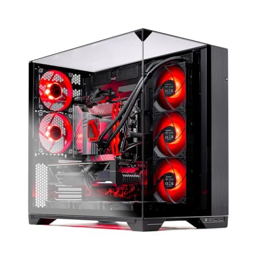 Skytech Gaming O11 Vision Desktop PC, Ryzen 7 9800X3D 4.7 GHz (5.2 GHz), AMD RX 9070XT 16GB, 2TB Gen4 NVMe SSD, 32GB DDR5 RAM 6000 RGB, 850W Gold ATX 3 PSU, 360mm ARGB AIO, Wi-Fi, Win 11