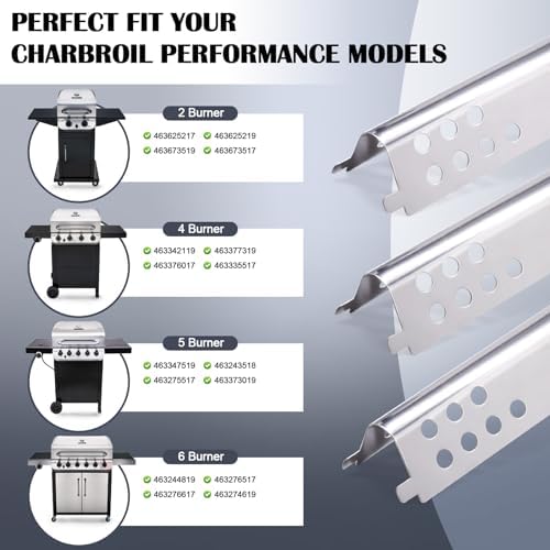 Grill Replacement Parts for Char-Broil Performance 463342119, 463377319, 463376017, 463347017, 463335517, 463332718, 463376519, 463349917, 463625217. Charbroil Performance 4 Burner Gas Grill Parts.