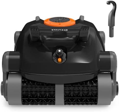 Pivot Cordless Robotic Pool Cleaner, Wall Climbing, Triple-Motor,Automatic Pool Vacuum for Inground Pools Up to 65 FT in Length,Dark Gray