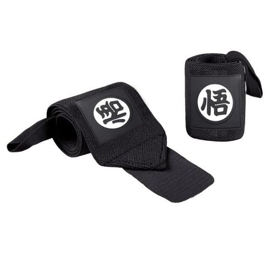 Anime Wrist Wraps Lifting Straps 24" for Men and Women - 1 Pair Each, Gym Accessories Support Weightlifting, Exercise, Strength Training, and Improve Workout (Black)