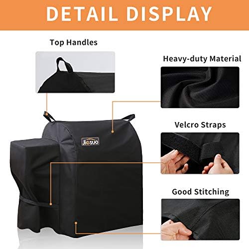 Cover for Traeger 20 Series, Junior & Tailgater Grills, Heavy Duty Waterproof Wood Pellet Grill Covers, Outdoor Full Length Grill Cover