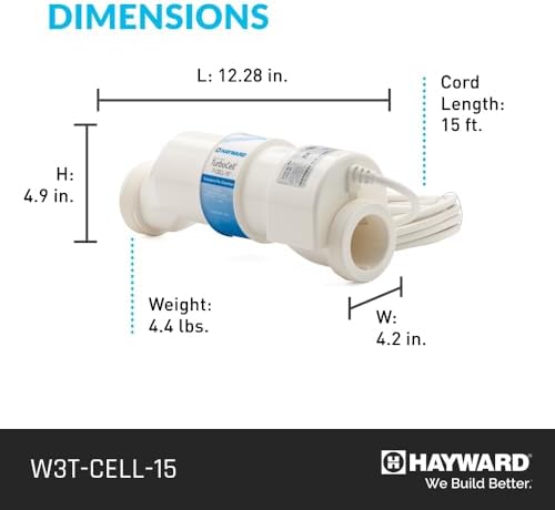 Hayward W3T-CELL-15 TurboCell Salt Chlorination Cell for In-Ground Swimming Pools up to 40,000 Gallons