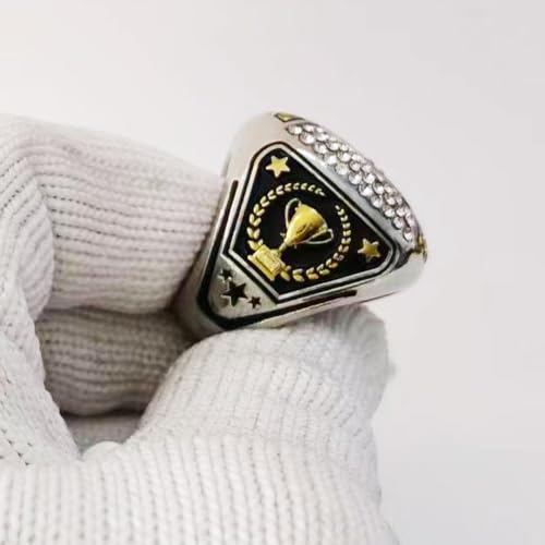 guancrown Goat Championship Rings Award Trophy Medal Greatest of All Time Gift for Tournament or League Champion Winner (just Ring, Size 10)