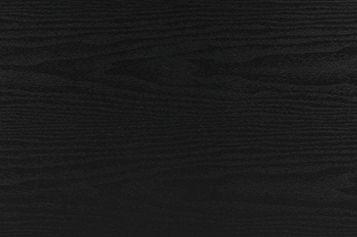 Ameriwood Home Black Coffee Table Parsons Coffee Table for Living Room, Black Oak